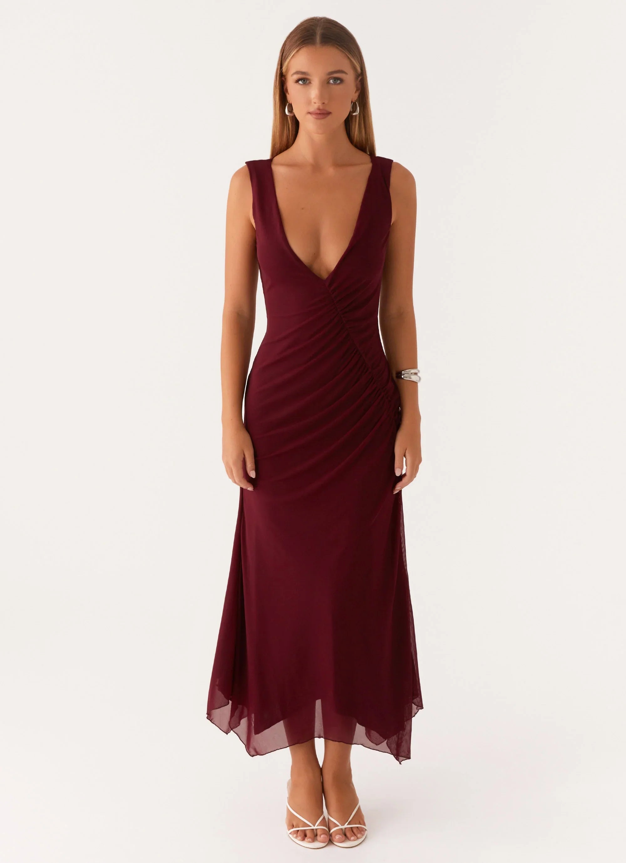 Murphy Maxi Dress Deep Maroon
