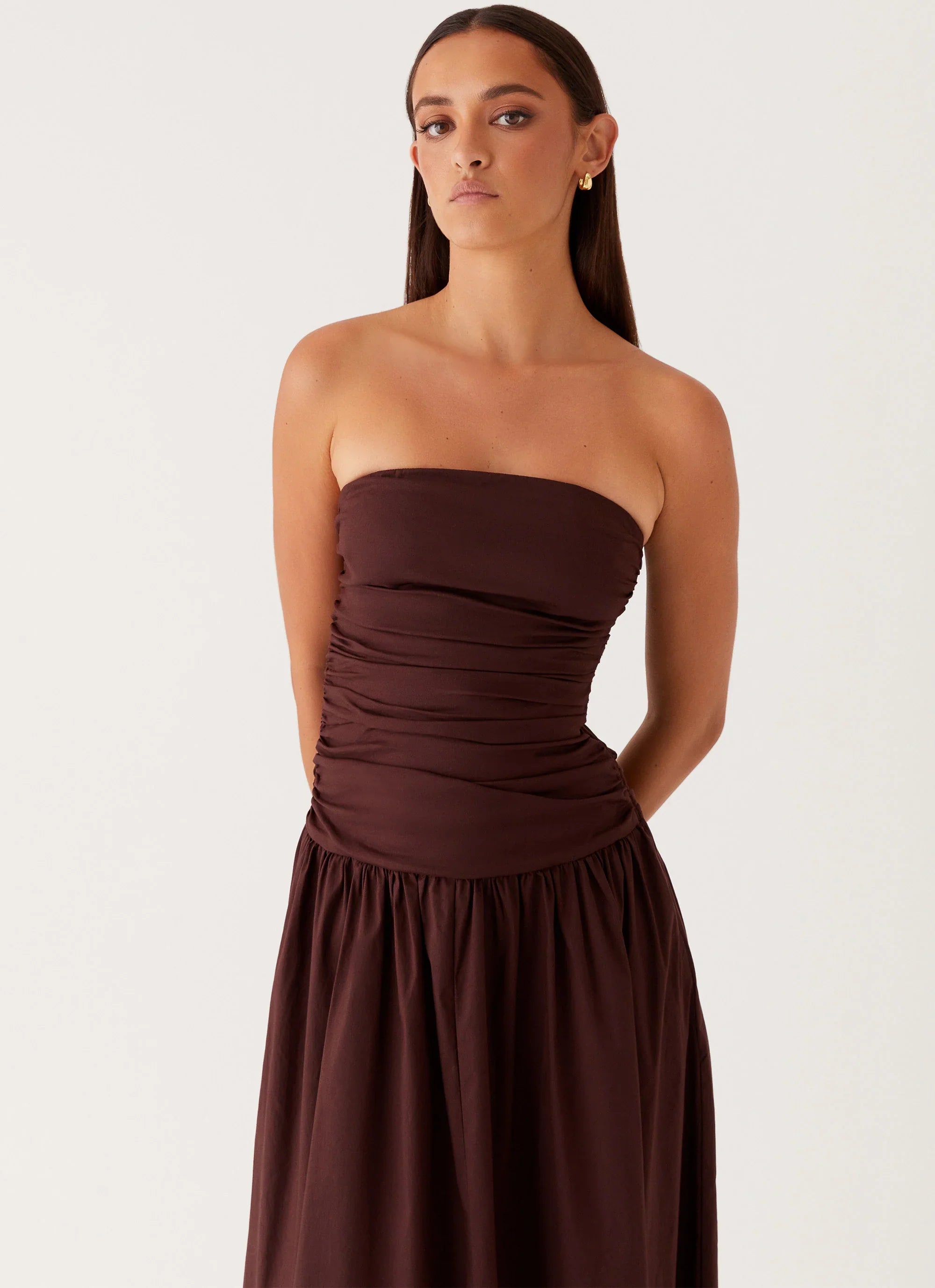 Carmel Maxi Dress Brown