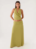 Willowmena Maxi Skirt Lime