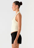 Scarla Halter Top Yellow