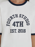 Cream Oversized Distressed Slogan T Shirt