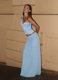 Natalya Maxi Skirt Pale Blue