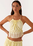Zaya Backless Top Yellow