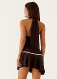 Natabelle Mini Dress Chocolate