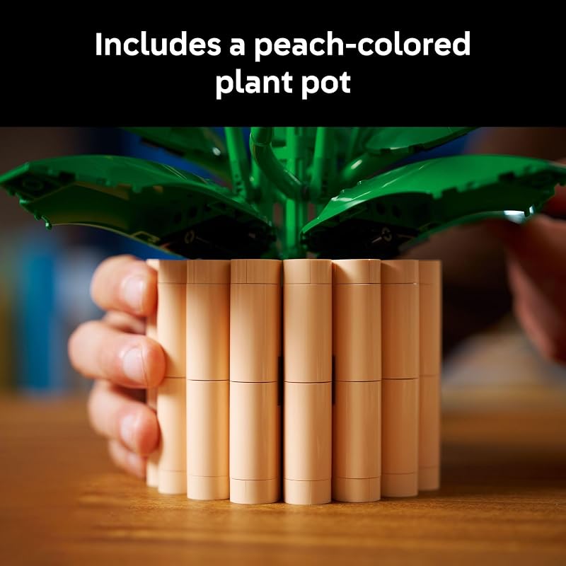 LEGO Botanicals Peace Lily Flower Building Set for Adults Gifts for Birthdays DIY Bedroom Book Shelf Office Decor for Women Men Ages 18 Artificial Flowers Crafting Kit 11504