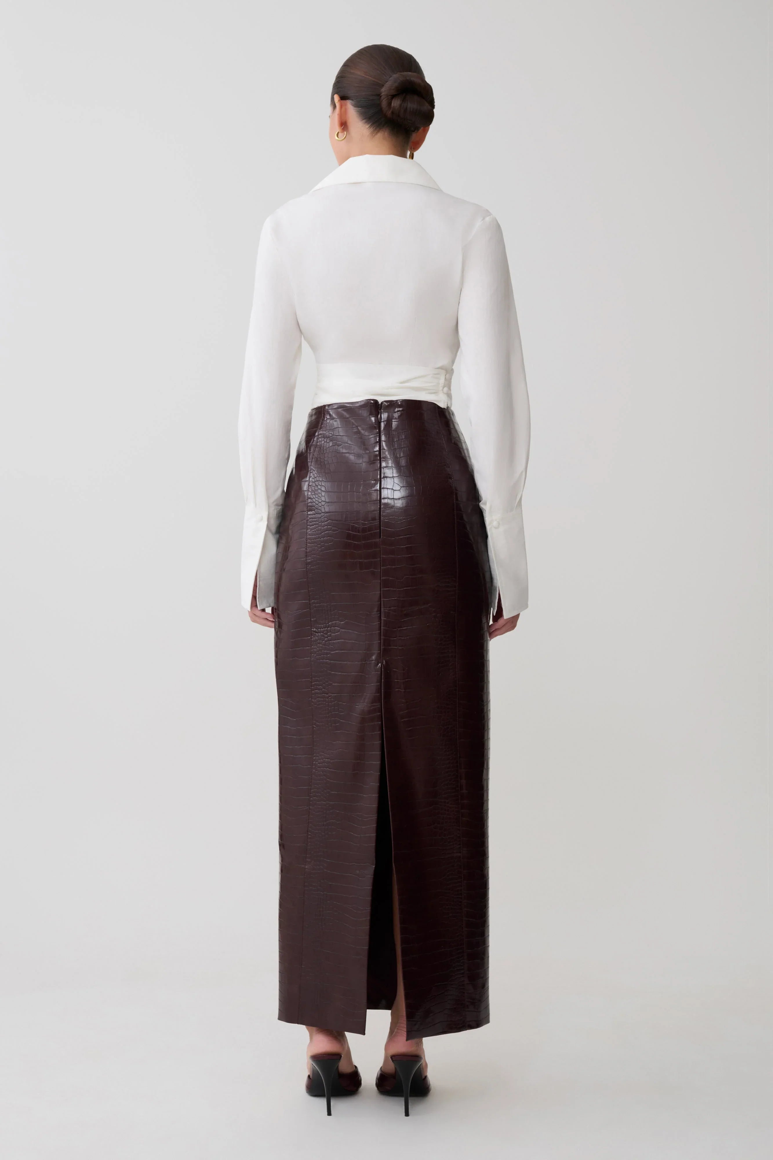 Eugenia Wrap Cotton Shirt White