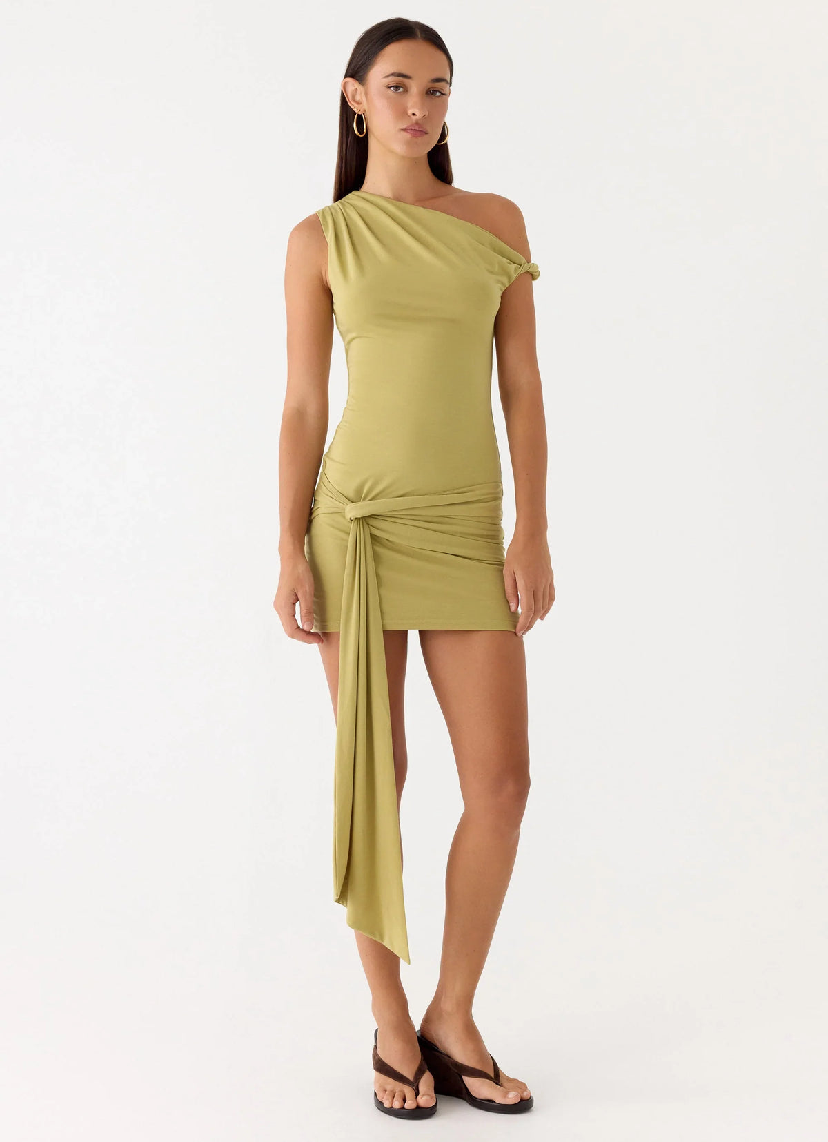 Zander Mini Dress Green Olive