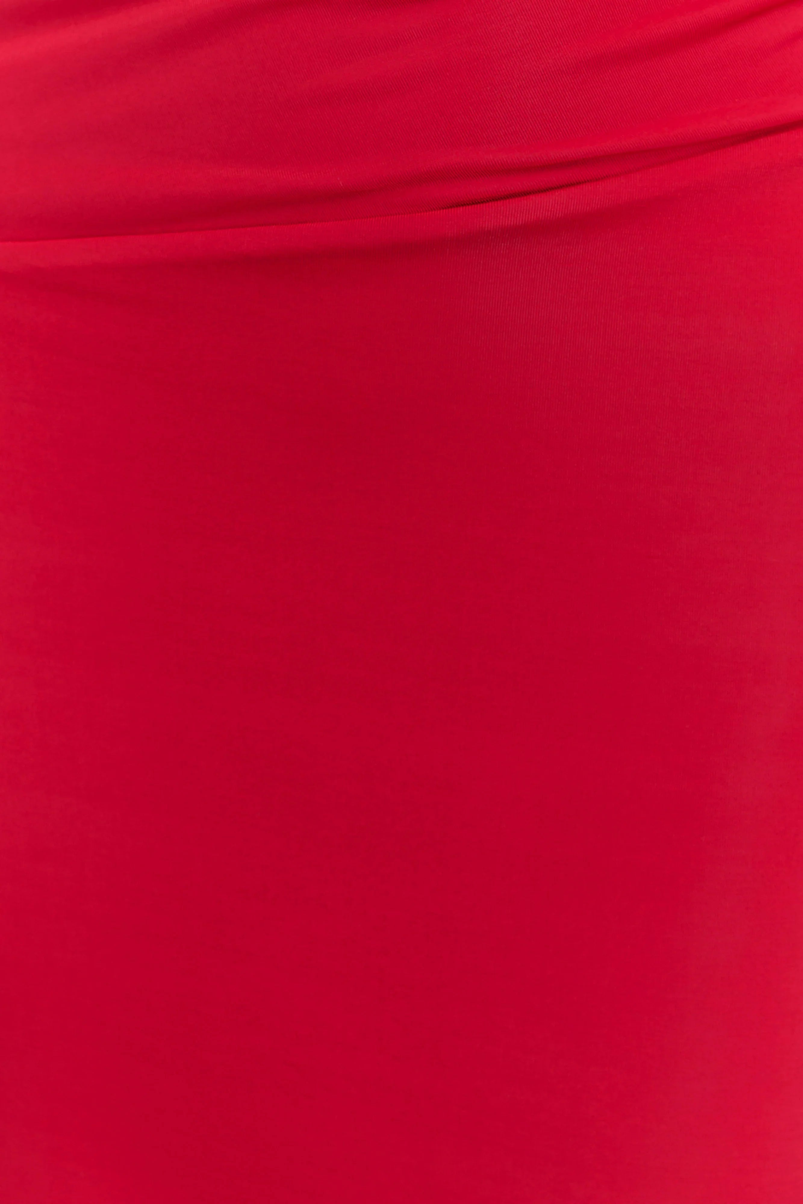 Therese Off Shoulder Ruched Maxi Dress Red