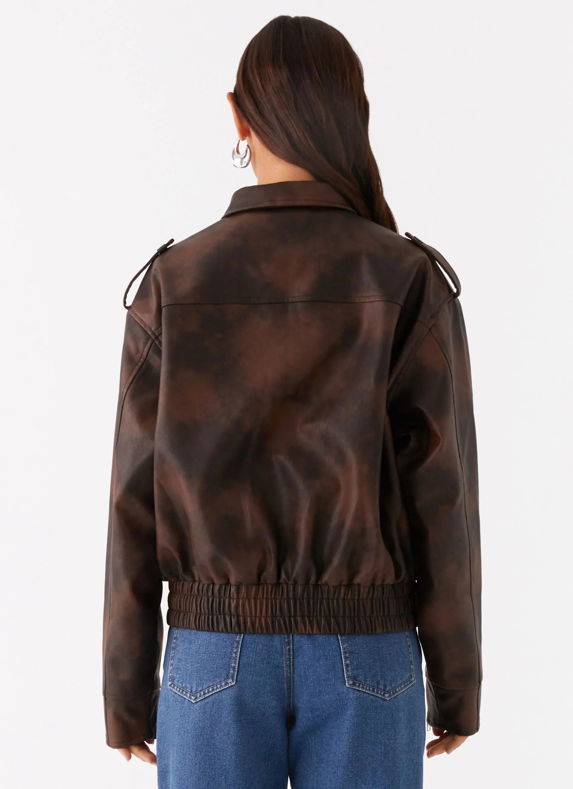 Chicago Bomber Jacket Chocolate