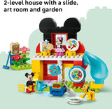 LEGO DUPLO Disney Mickey Mouse Clubhouse with Minnie Pluto 10465 Birthday Gifts for Girls Boys Ages 2 Disney Building Toy for Toddlers 87 pieces Fine Motor Skills Figures Playset