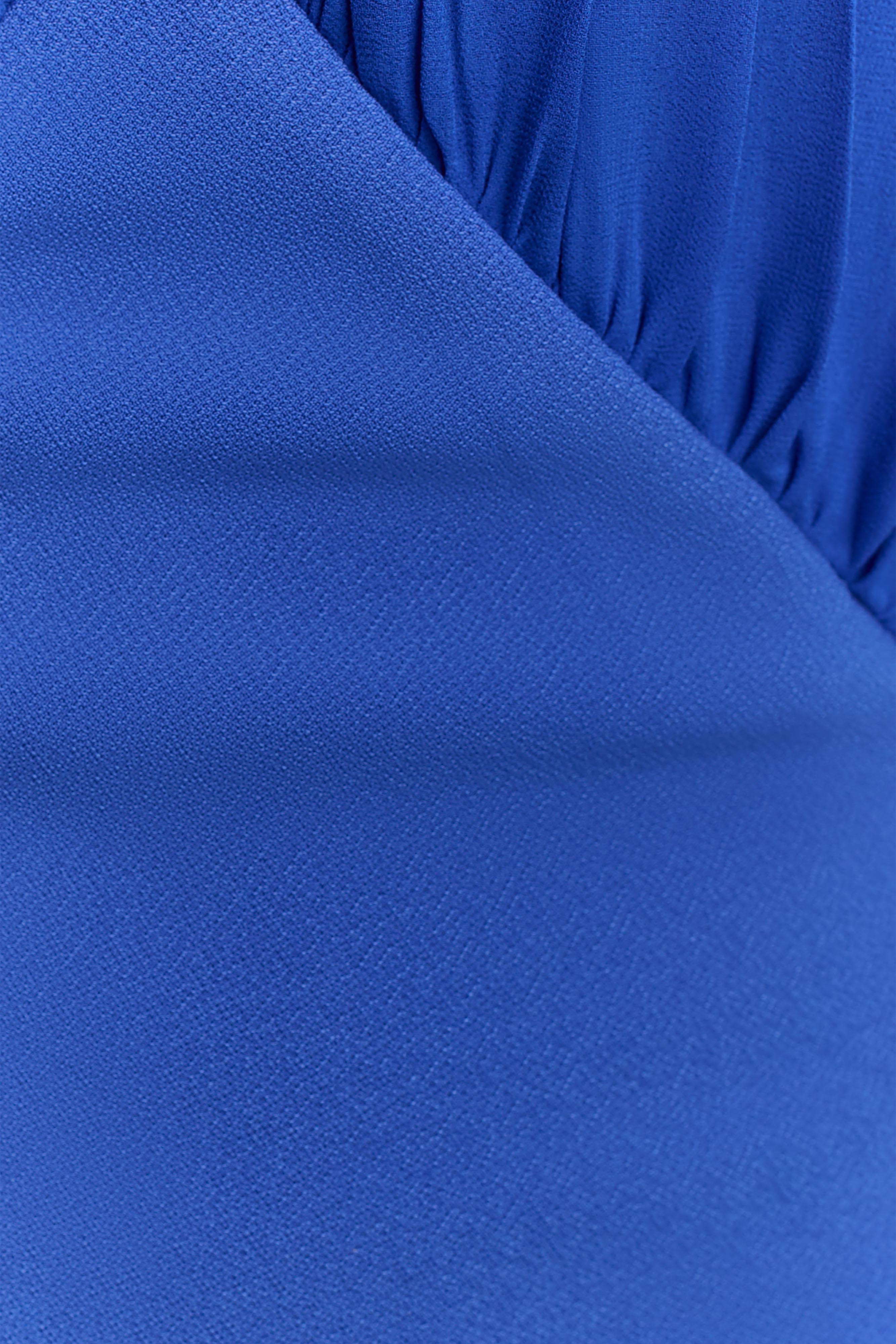 Mierah Halter Midi Dress Cobalt Blue