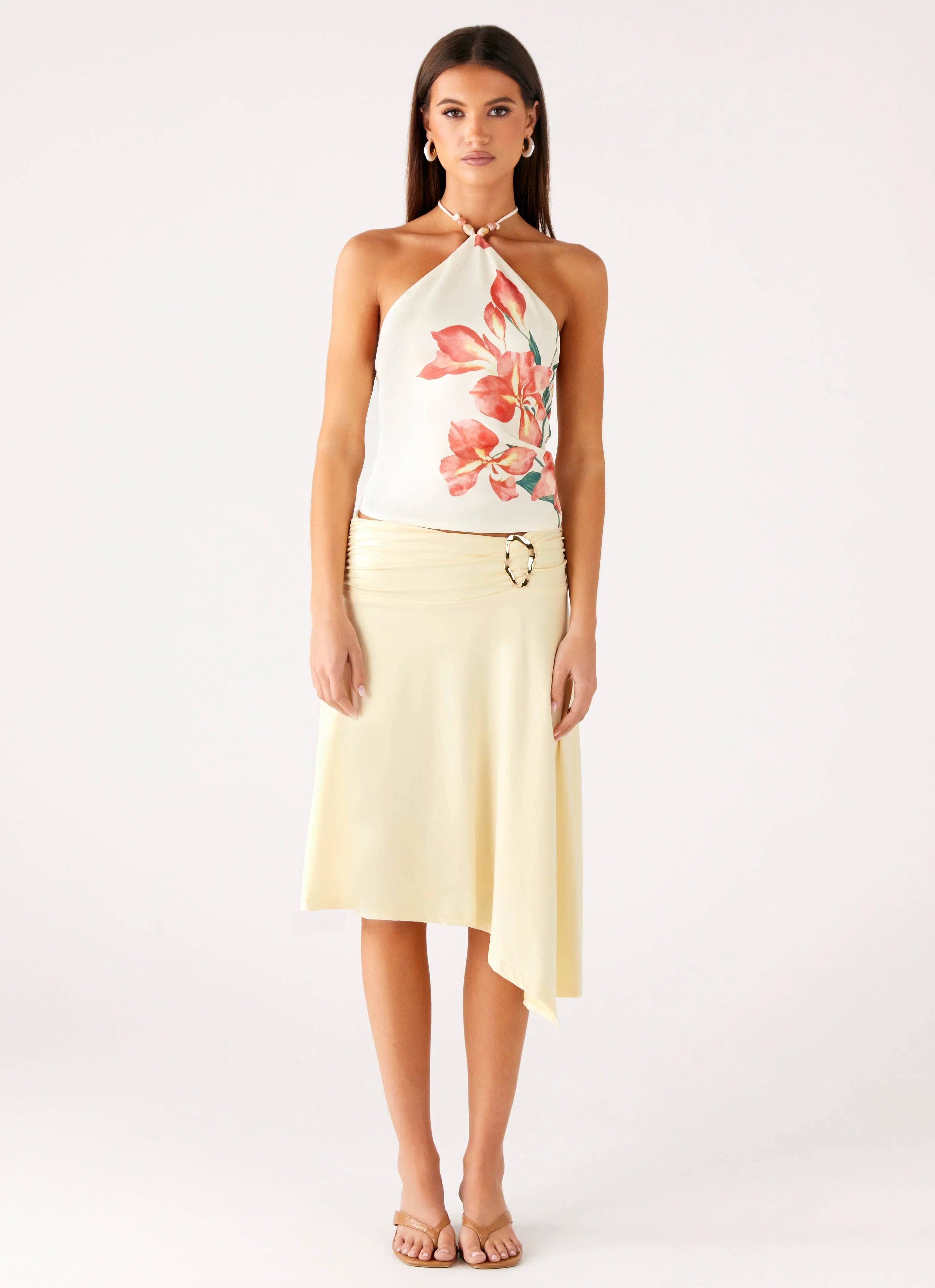 Brisa Midi Skirt Butter