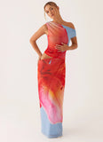 Santa Monica Maxi Dress Blue Floral