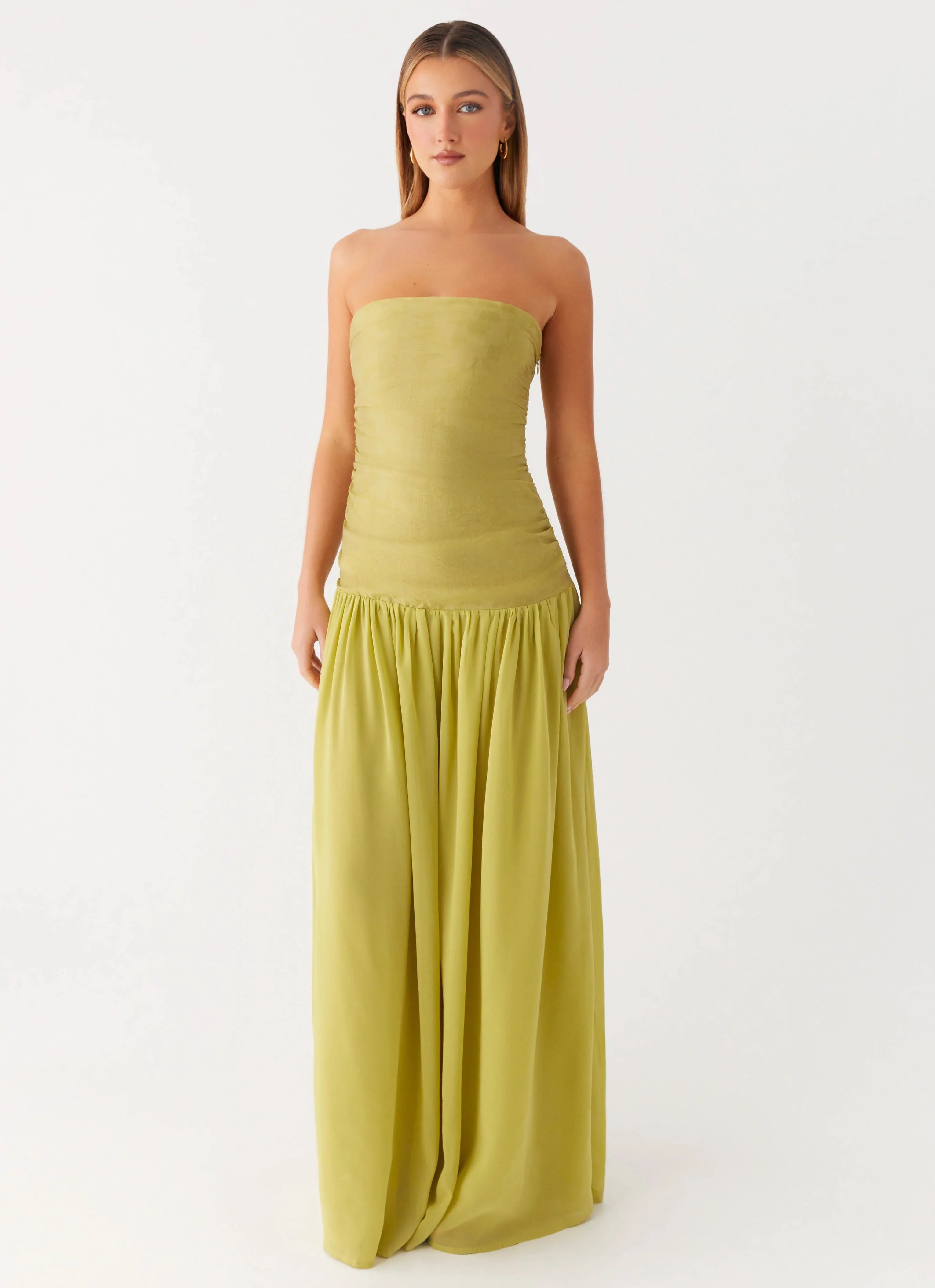 Dreamer Maxi Dress Lime Zest