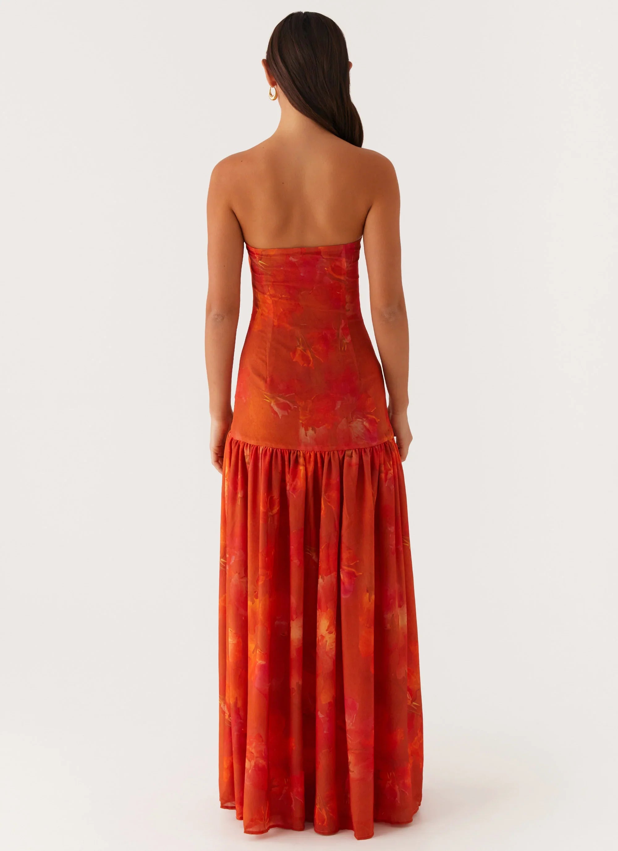Eden Strapless Maxi Dress Amber