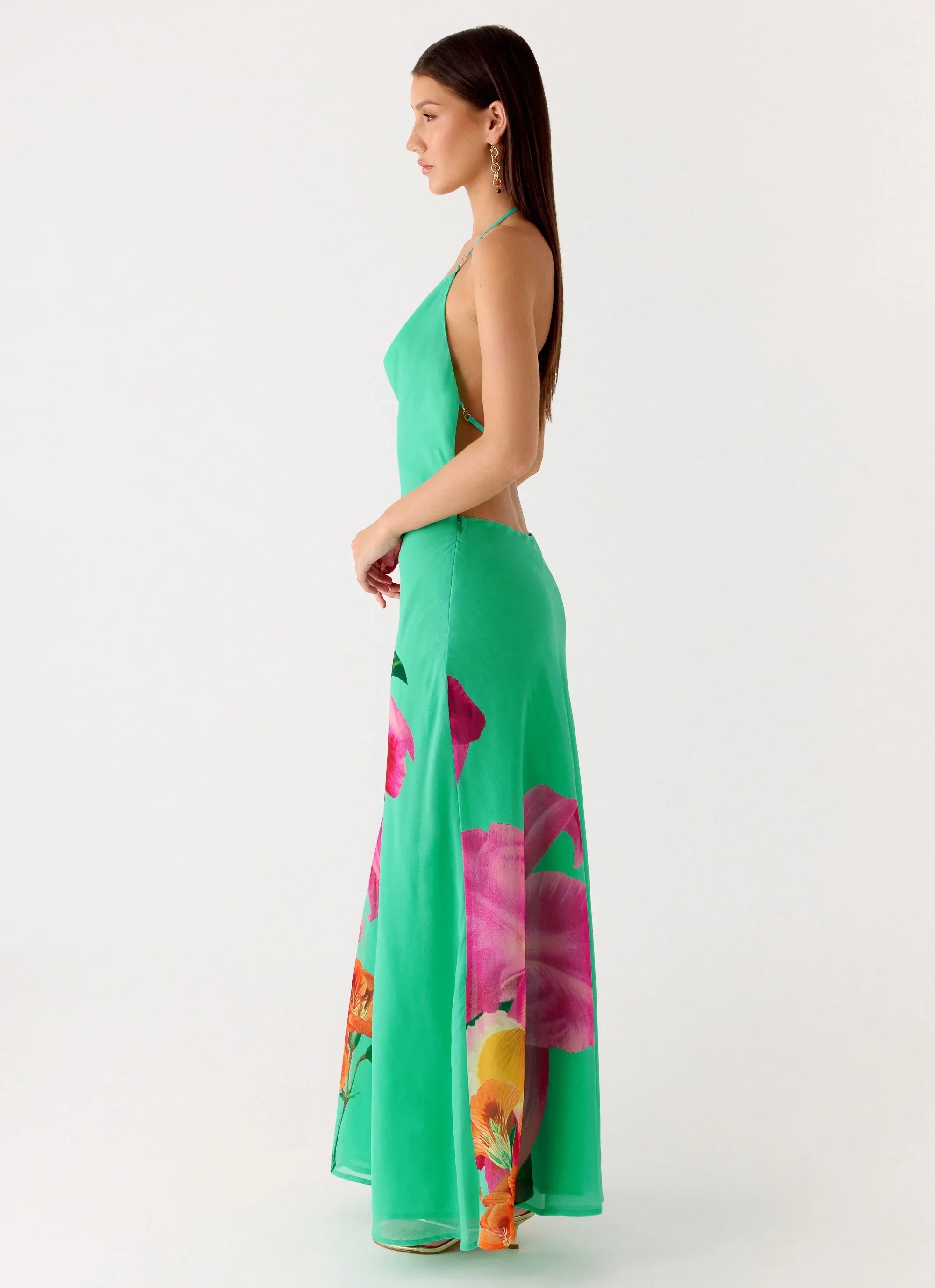 Morning Crush Cowl Maxi Dress Jungle Bloom