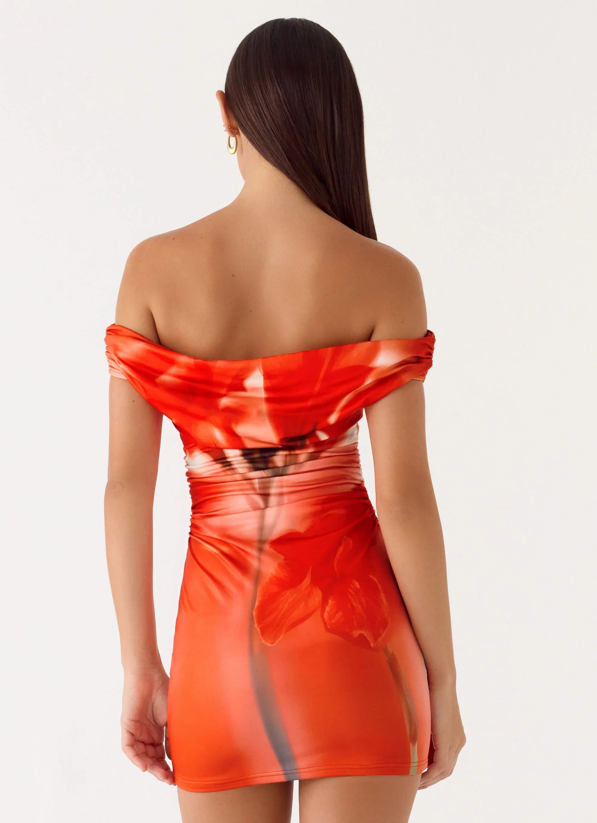 Moka Mini Dress Fire Petal