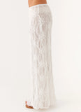 Effortlessly Low Rise Maxi Skirt Ivory