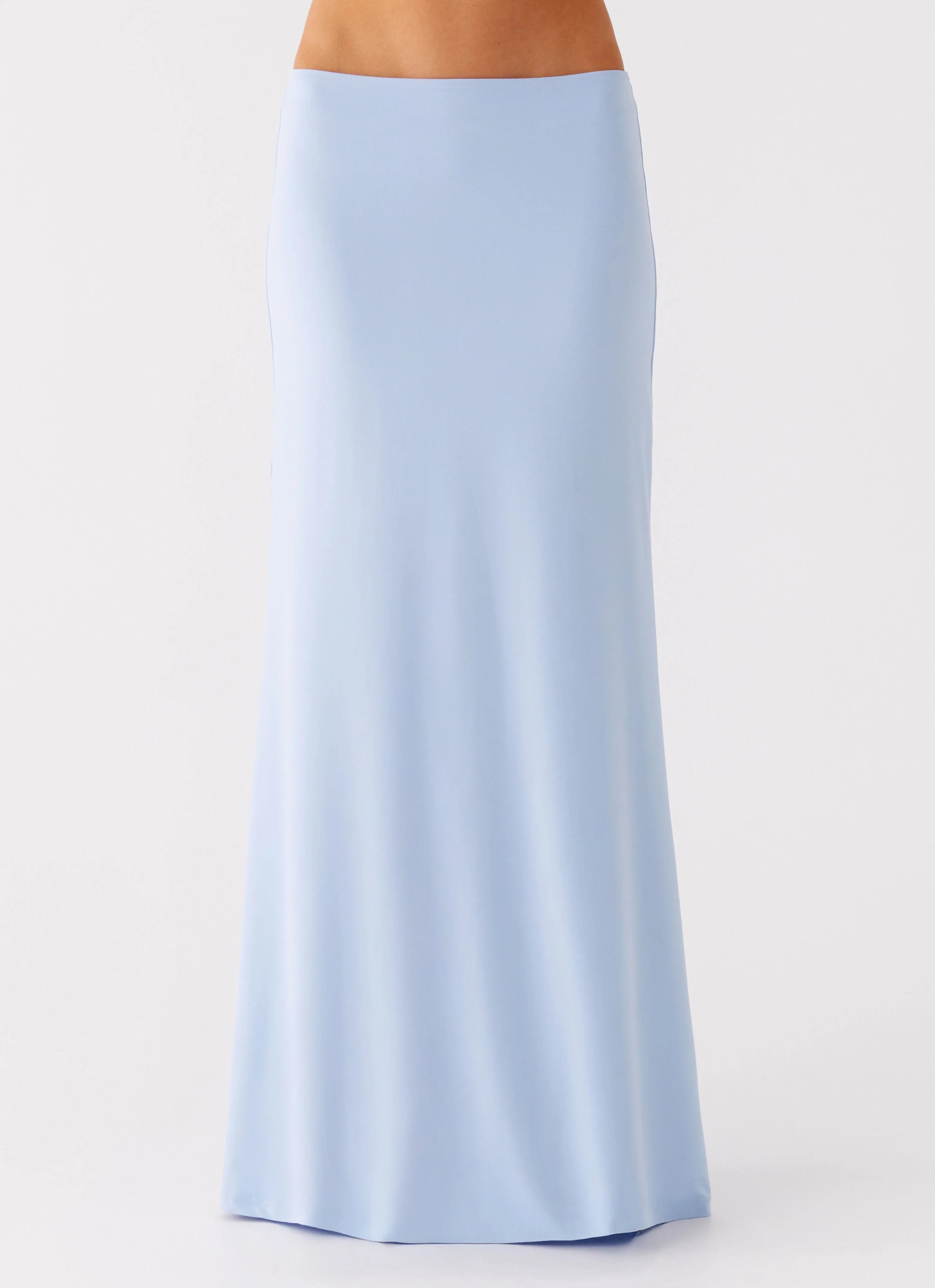 Like A Flower Maxi Skirt Baby Blue