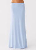 Like A Flower Maxi Skirt Baby Blue