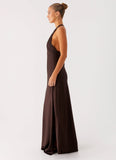 Angie Maxi Dress Chocolate