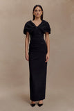 Thelma Bardot Maxi Dress Black