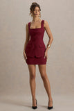 Maci Berry Tailored Square Neck Mini Dress