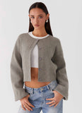 Daphne Knit Cardigan Light Grey