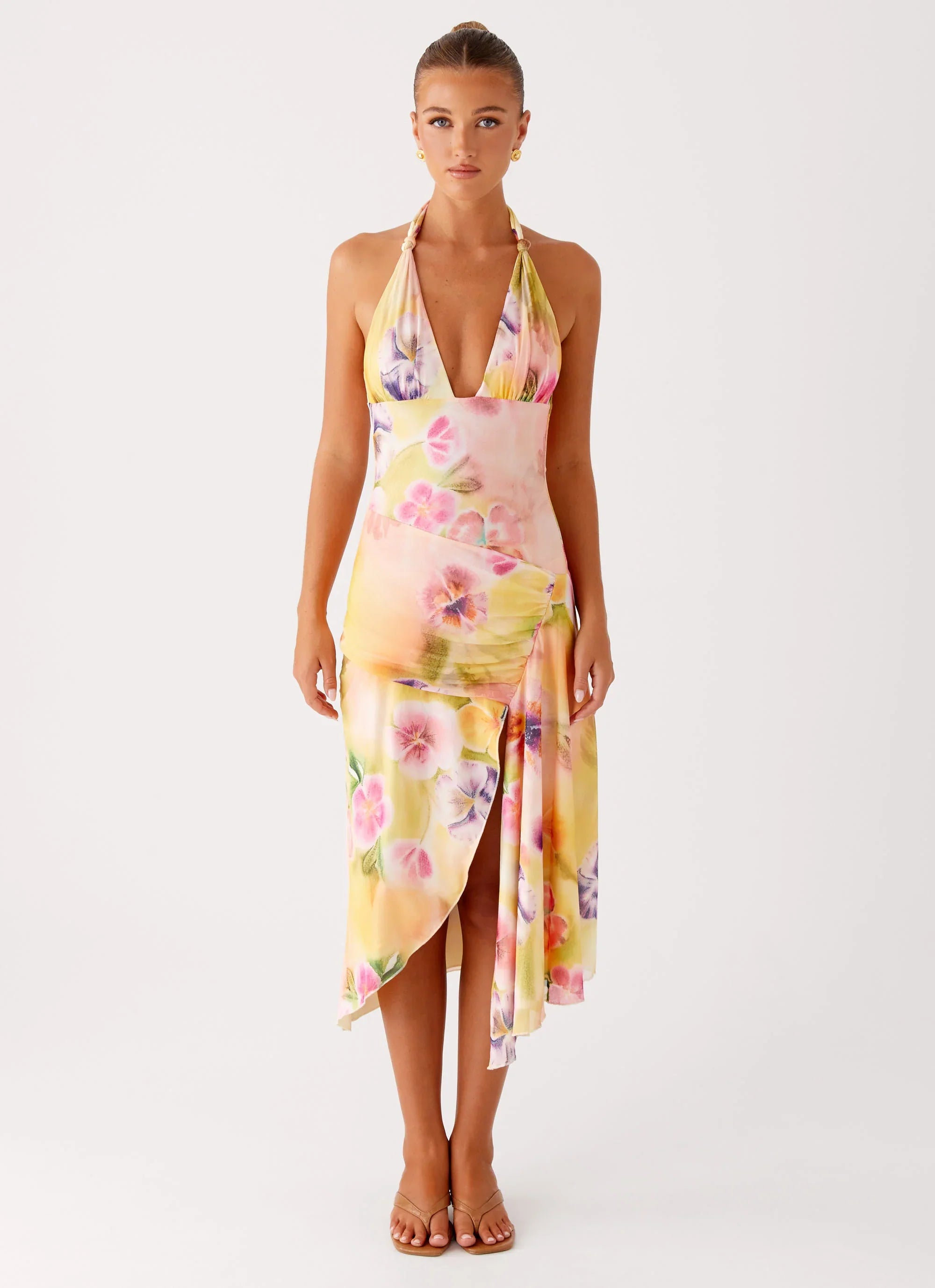 Kayce Midi Dress Sunburst Floral