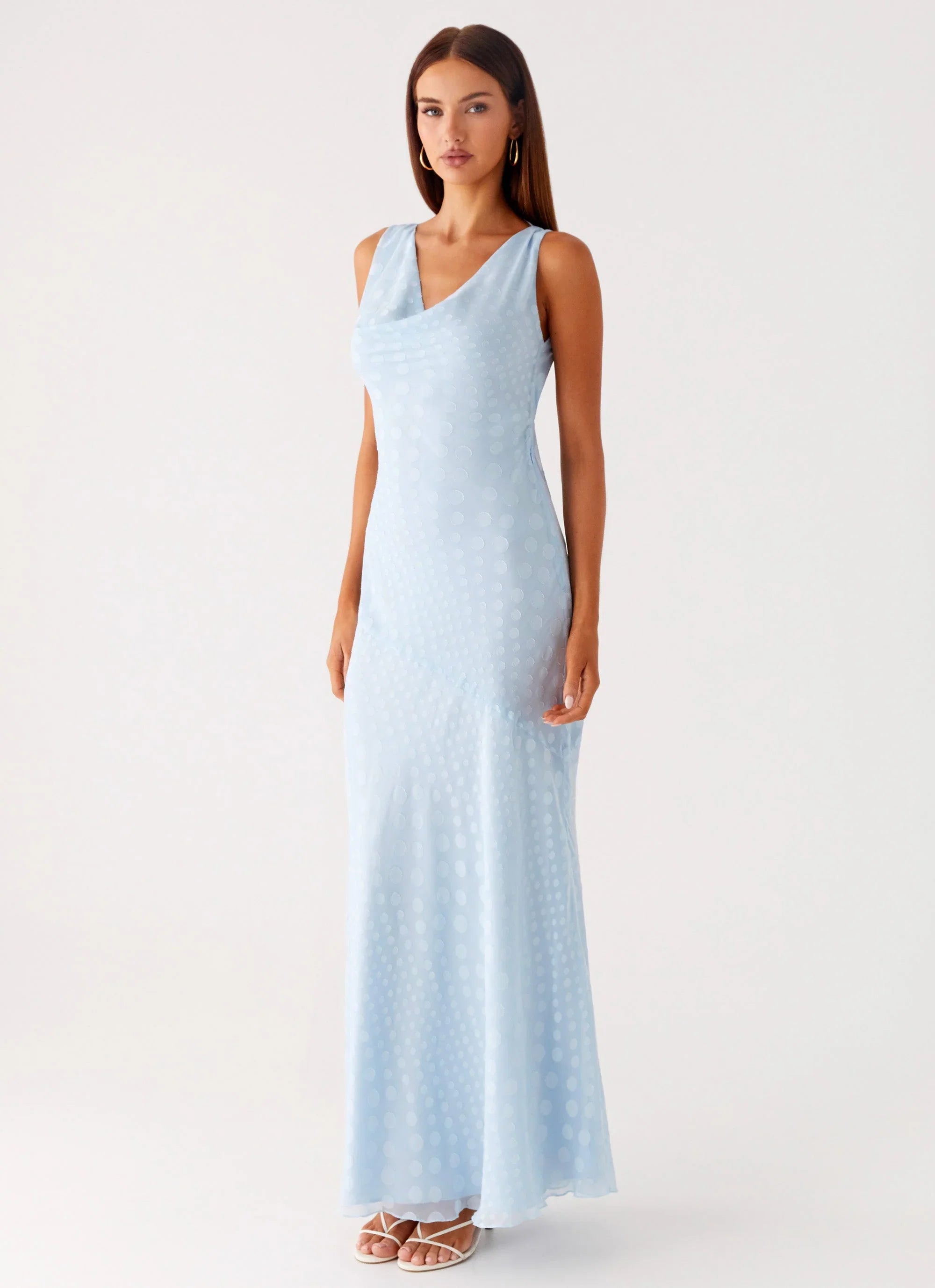 Sundance Chiffon Maxi Dress Blue