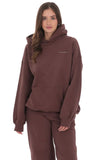 Los Angeles Fleece Hoodie in Brown