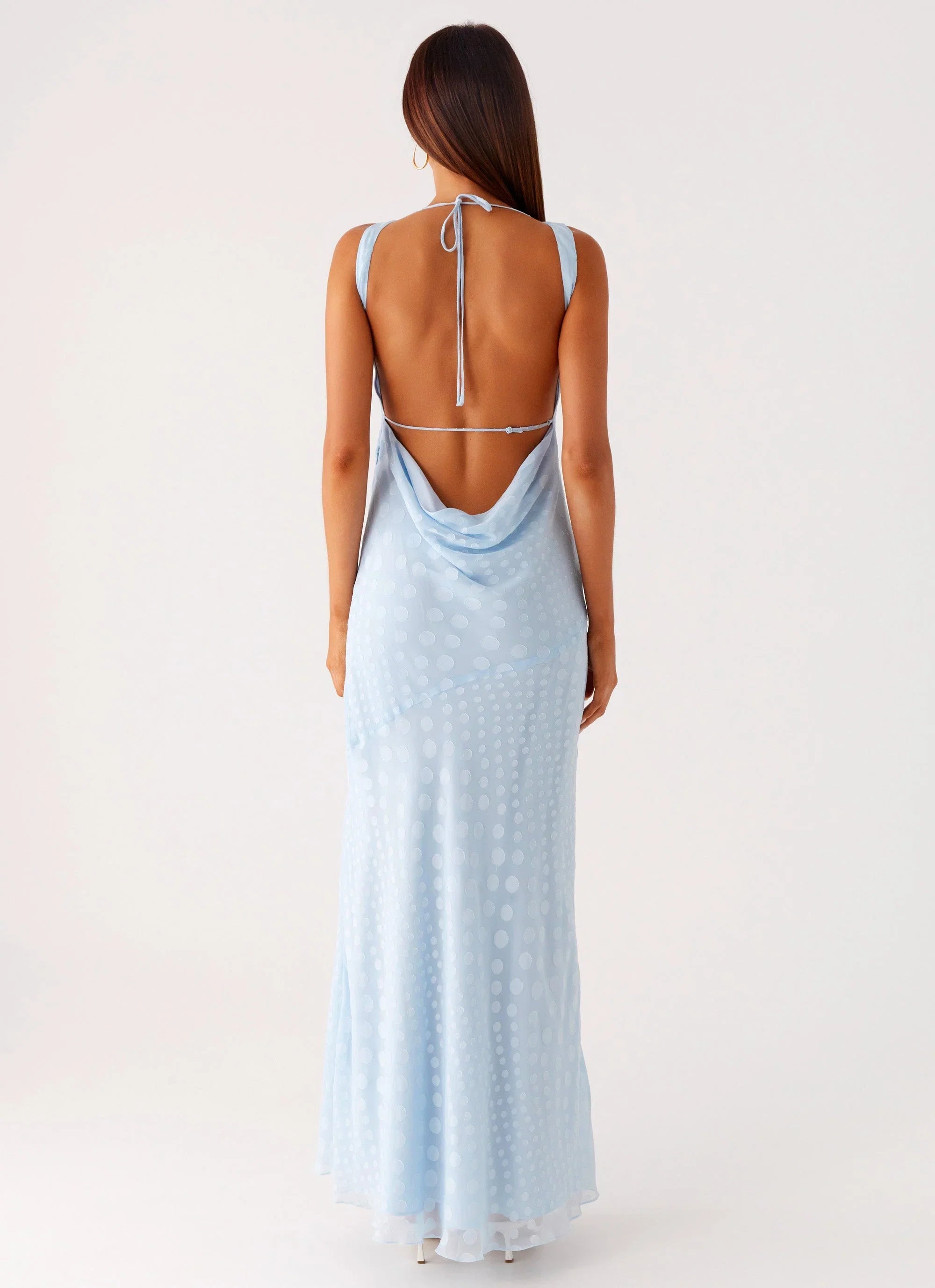 Sundance Chiffon Maxi Dress Blue