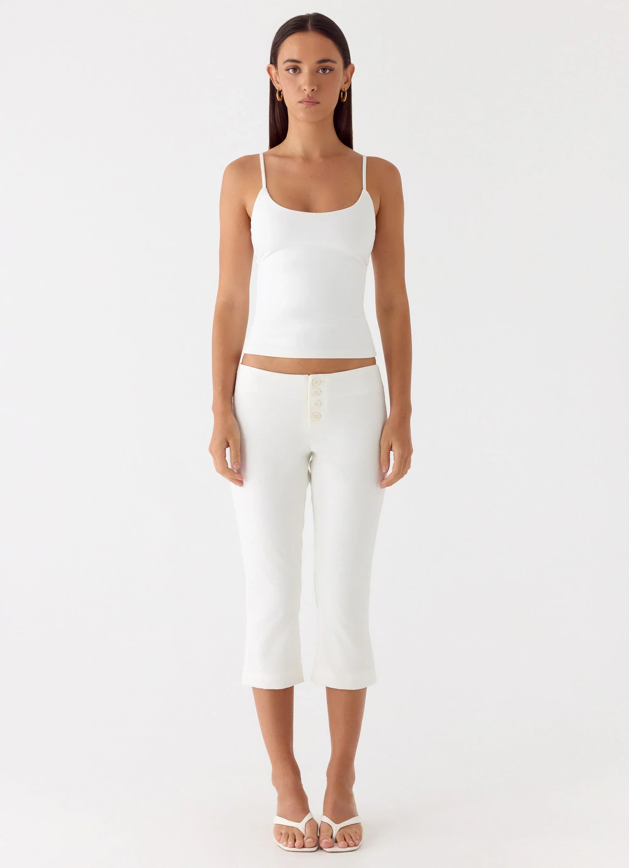 Andrea Pants White
