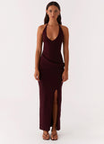 Lucky You Knit Maxi Dress Mulberry