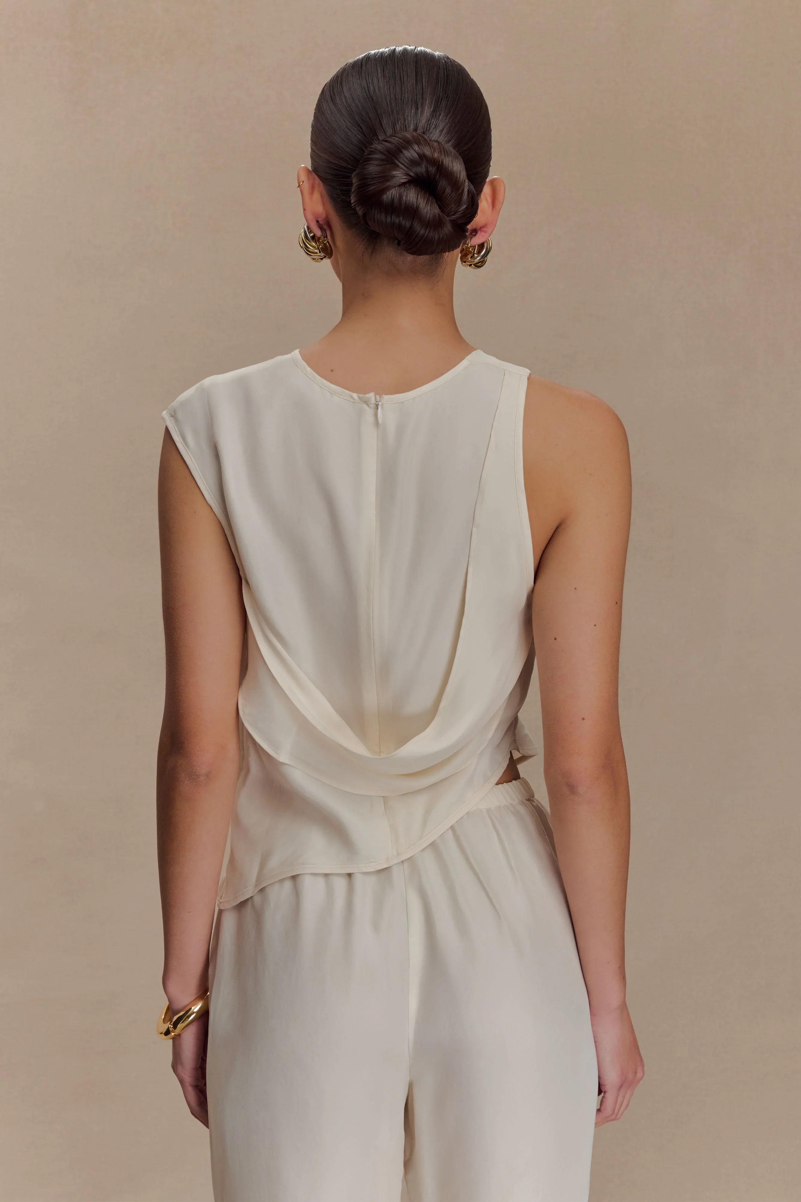 Violeta Asymmetric Top Ivory