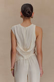 Violeta Asymmetric Top Ivory