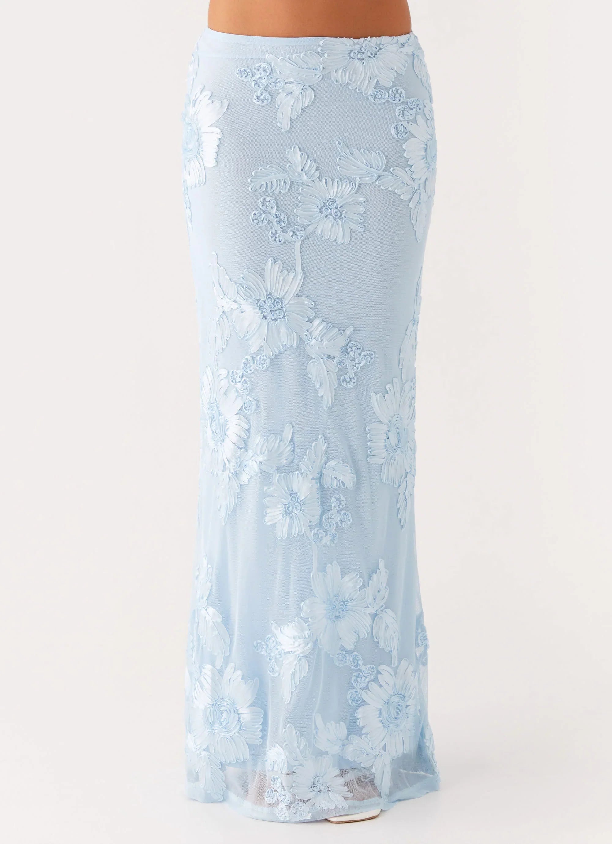 Radiate Maxi Skirt Blue