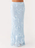 Radiate Maxi Skirt Blue