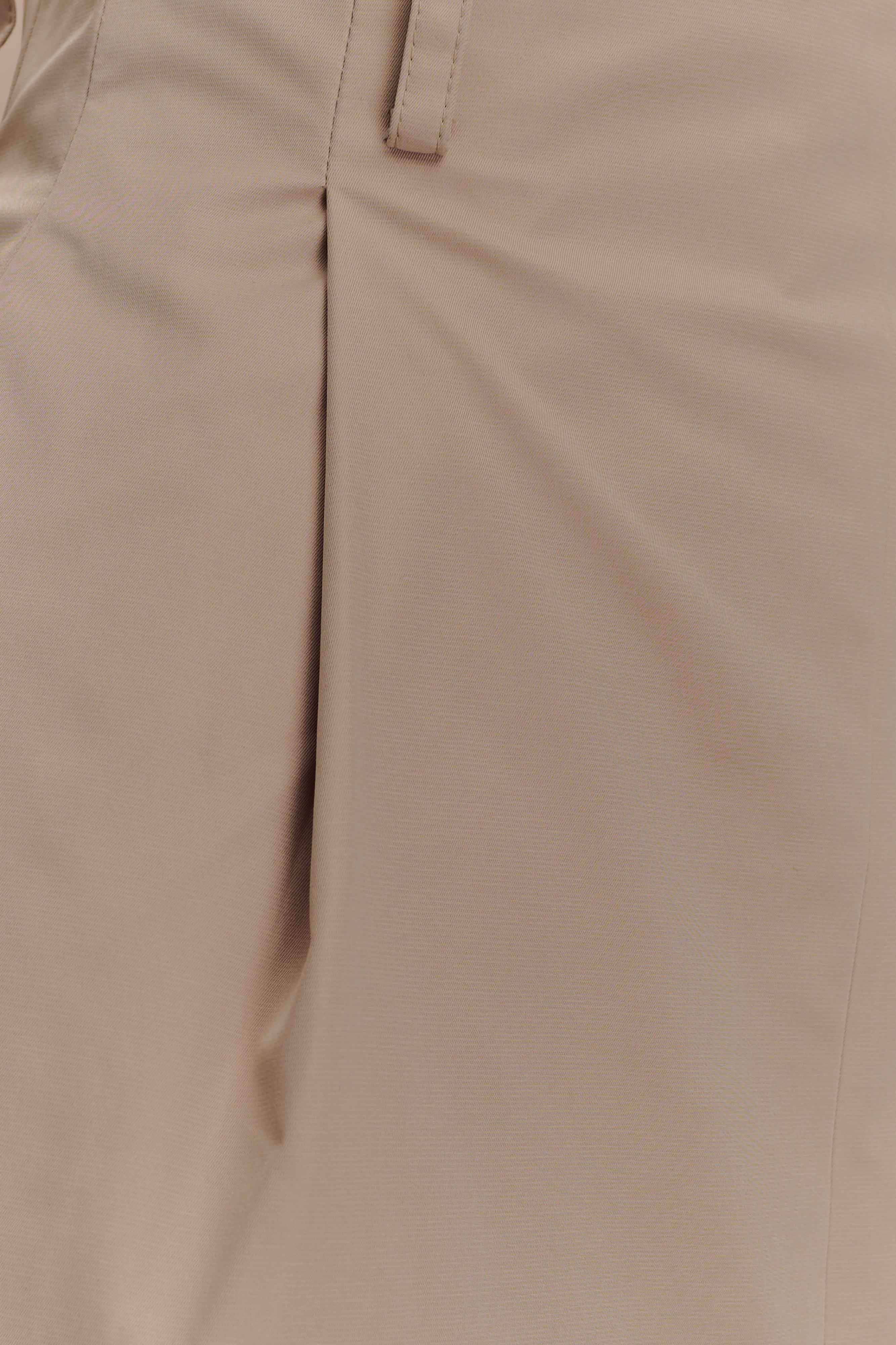 Vera Twill Split Front Midi Skirt Camel