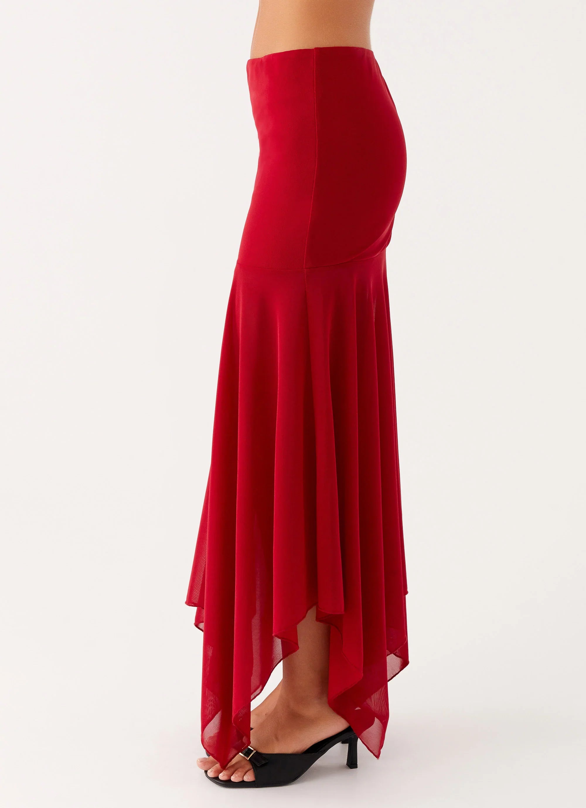 Dionne Maxi Skirt Red