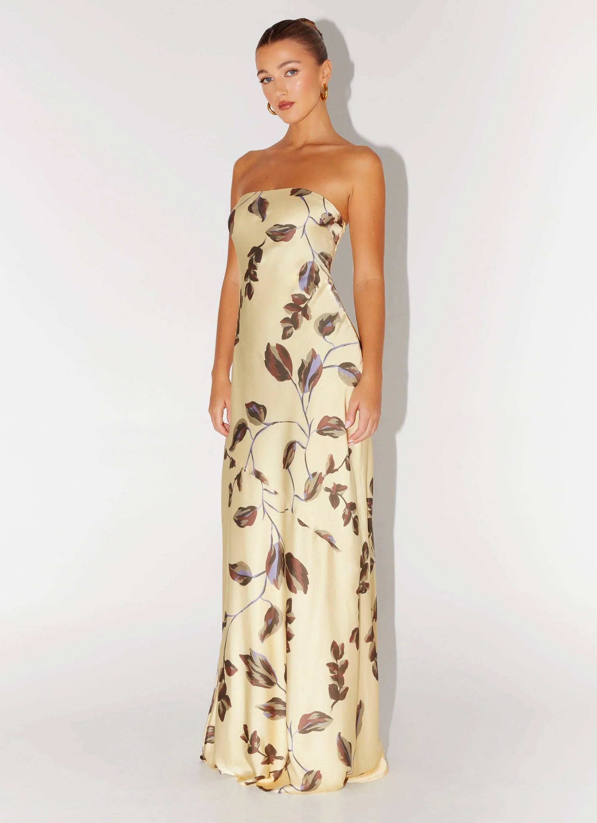 Alisa Strapless Maxi Dress Buttercream Bliss