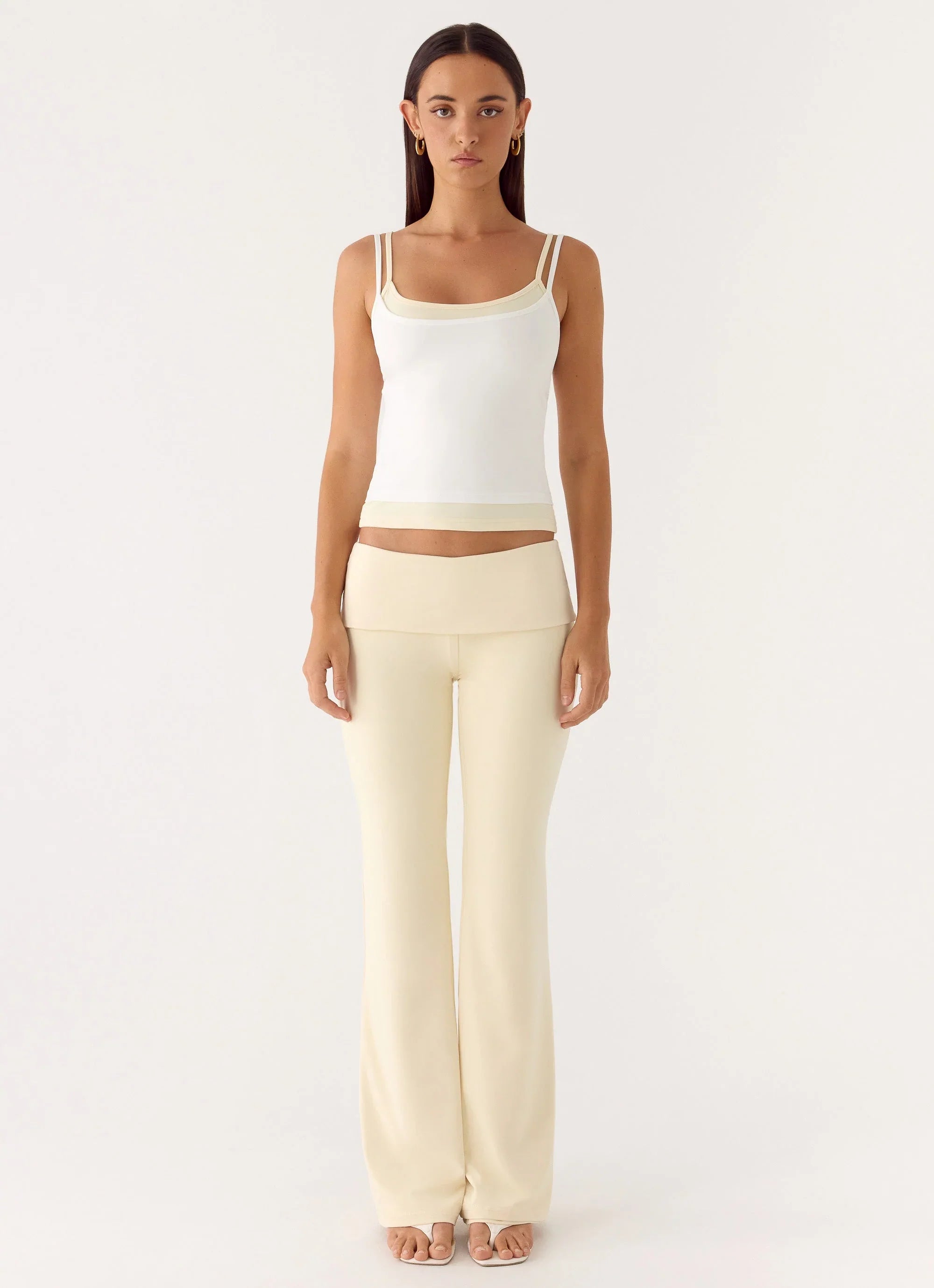 Renae Low Rise Pants Baby Yellow