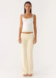 Renae Low Rise Pants Baby Yellow