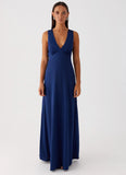 Winnie Cowl Back Maxi Dress Navy