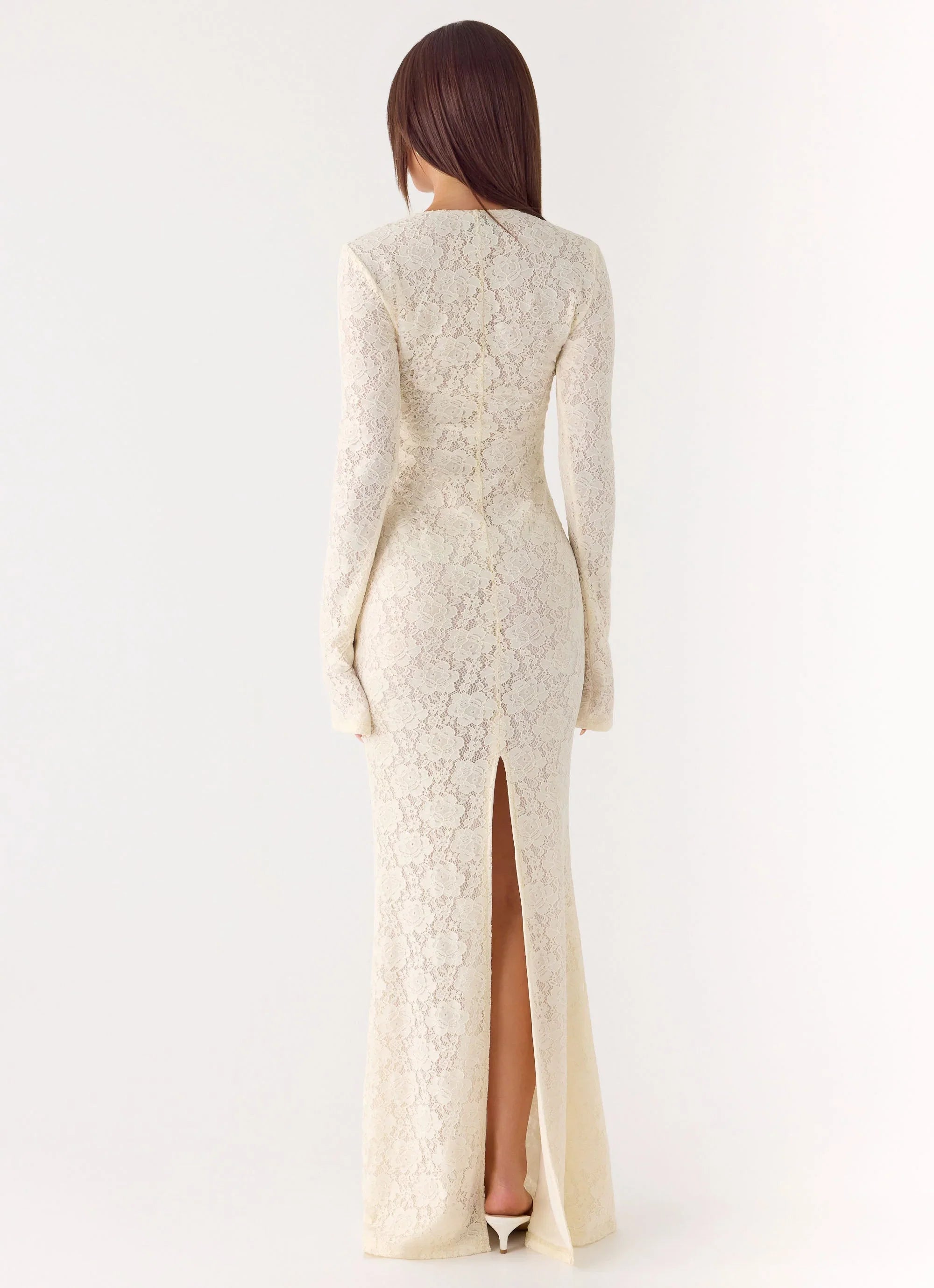 Astoria Long Sleeve Maxi Dress Ivory