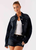 Tropics Denim Jacket Washed Dark Blue