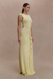 Monay Tulip Maxi Dress Lemon