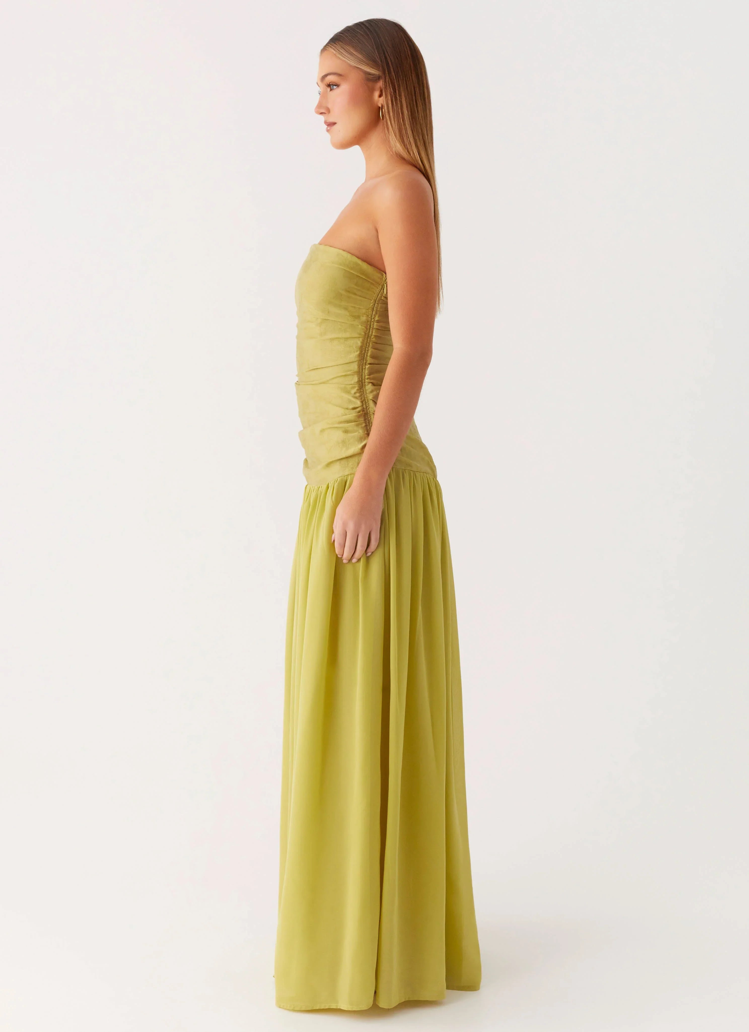 Dreamer Maxi Dress Lime Zest
