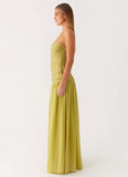 Dreamer Maxi Dress Lime Zest