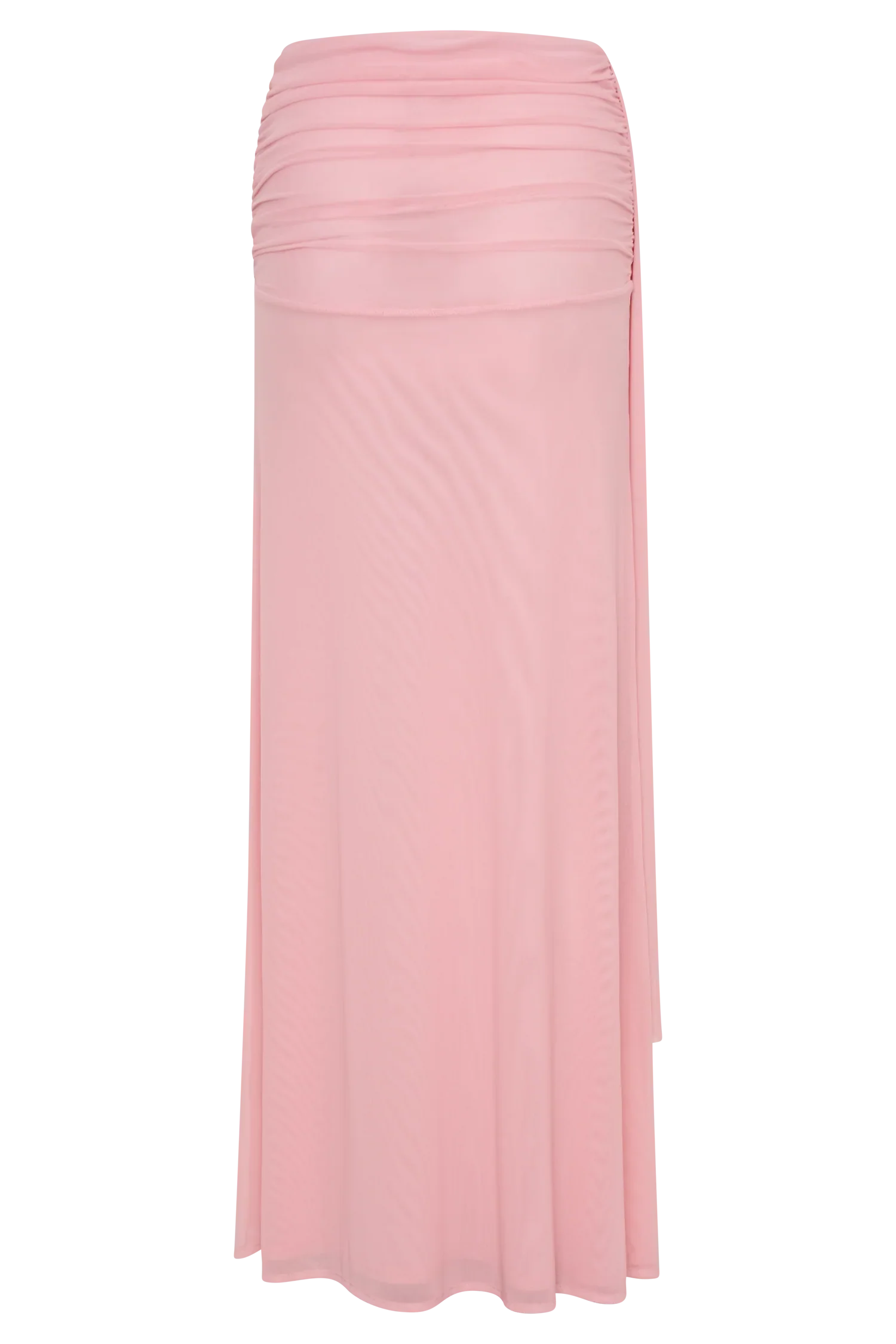 Arna Mesh Maxi Skirt Candy Pink